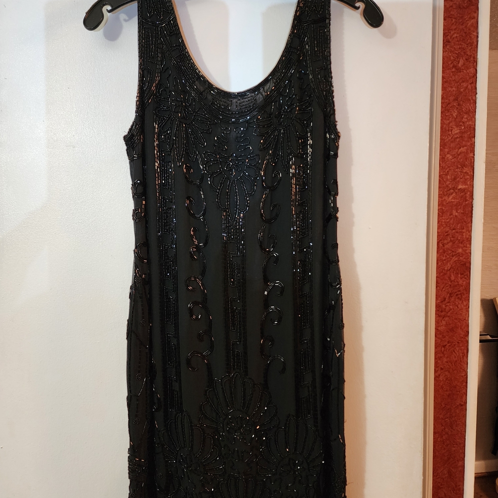 DKNY Black Sequin Mini Dress
